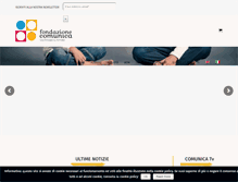 Tablet Screenshot of fondazionecomunica.org